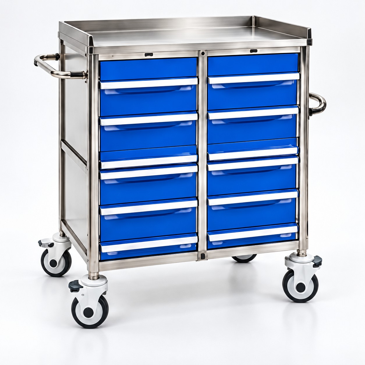SRE Devices Crash Cart Trolley 12 Drawers