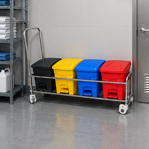 Dustbin Trolley represented in Ward Utility Zones
