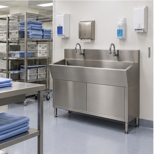 Scrub Station represented in Procedure Suite Entrances