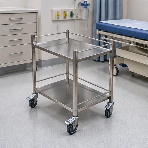 Two Shelves Instrument Trolley represented in Nursing Stations