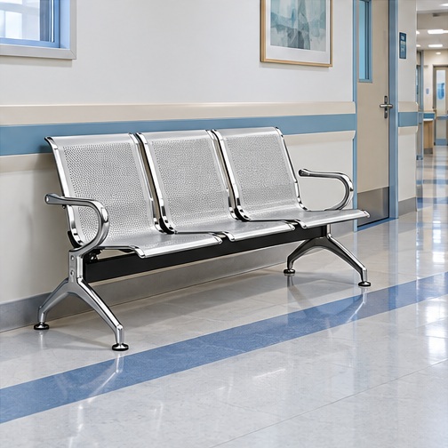 Waiting Area Chair for Three represented in Diagnostic Centres